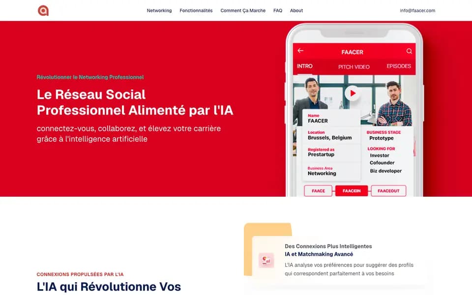 Page d'accueil de Faacer